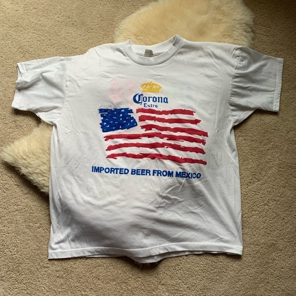 Corona Extra American Flag Puerto Vallarta T-Shirt